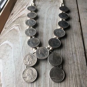 Vtg southwestern squash blossom necklace